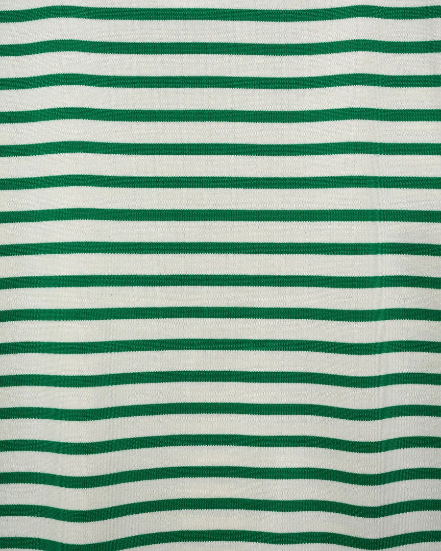 Sherif Pepe Long Sleeve Stripe Tee Green/White