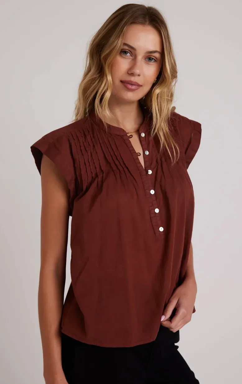 Short Sleeve Pintuck Top