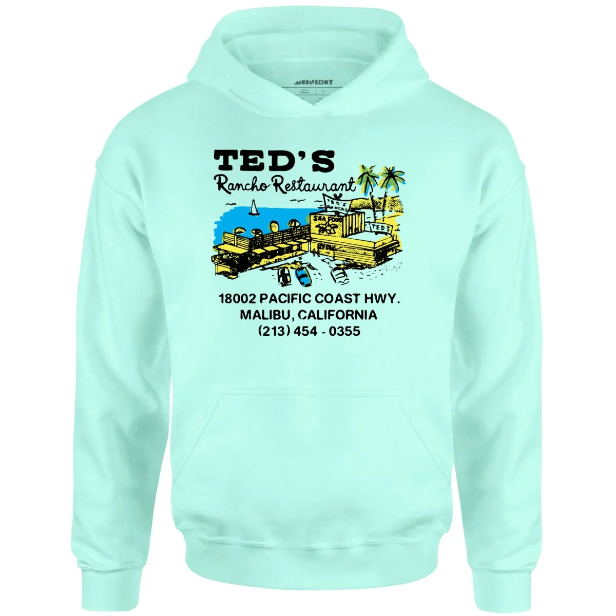 Ted's Rancho Restaurant - Malibu, CA - Vintage Restaurant - Unisex Hoodie