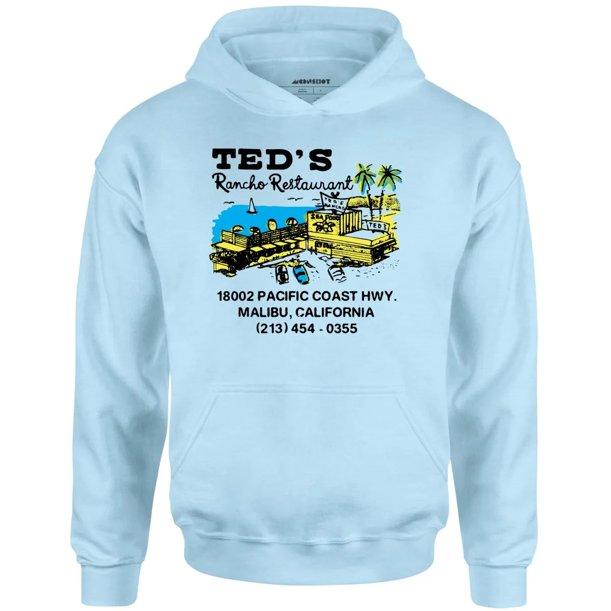 Ted's Rancho Restaurant - Malibu, CA - Vintage Restaurant - Unisex Hoodie