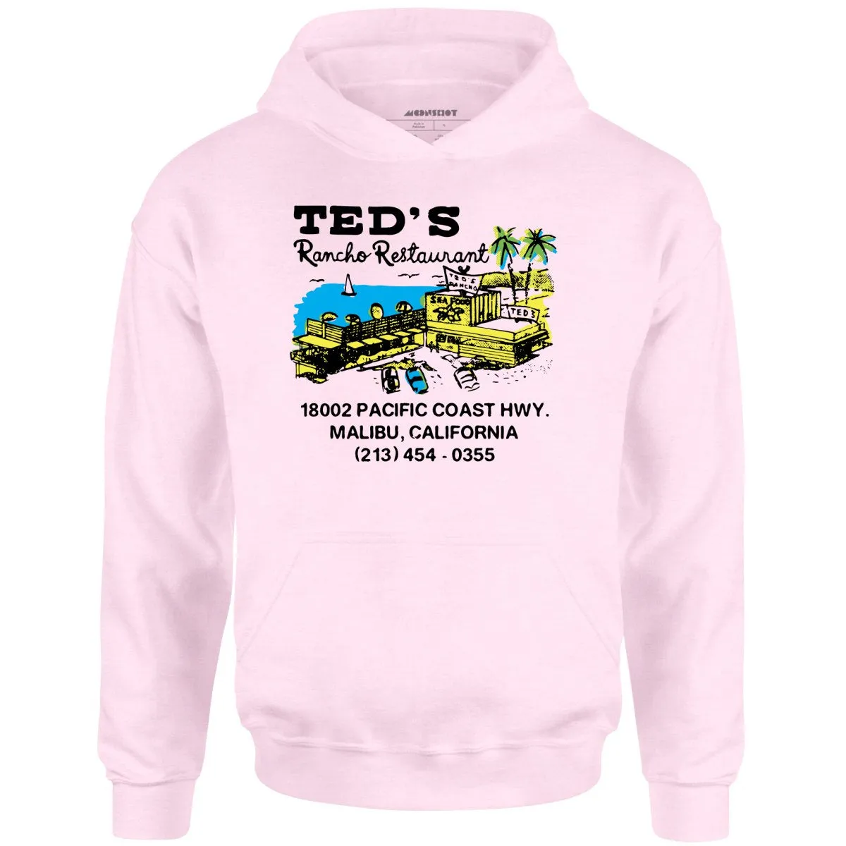 Ted's Rancho Restaurant - Malibu, CA - Vintage Restaurant - Unisex Hoodie