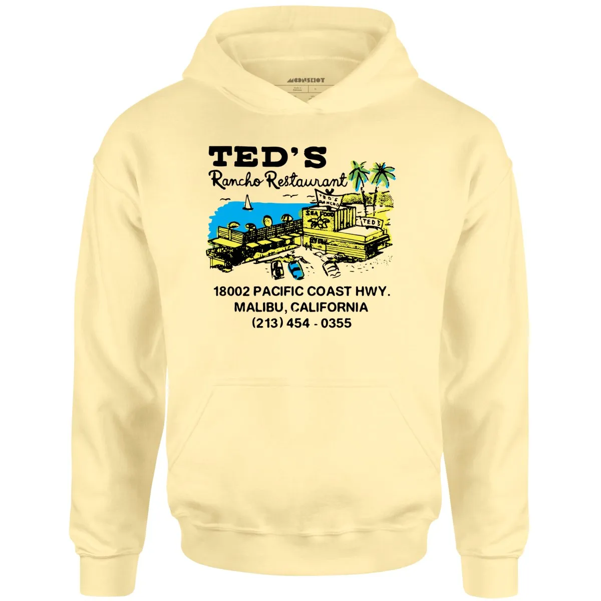 Ted's Rancho Restaurant - Malibu, CA - Vintage Restaurant - Unisex Hoodie