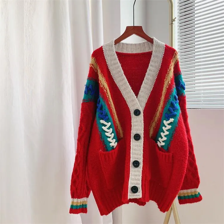 Thicken Warm Knitting Cardigan Sweaters for Women