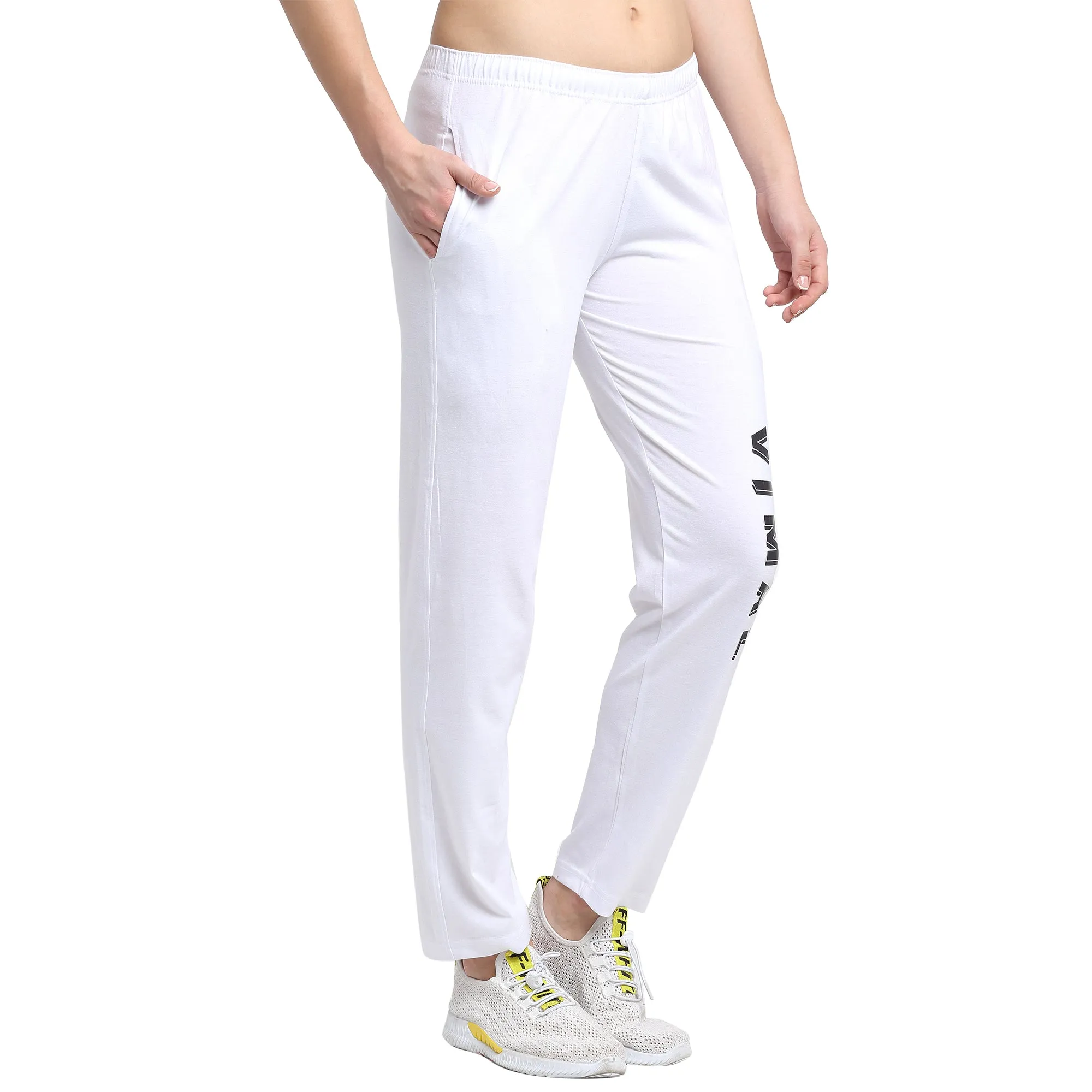 Vimal Jonney White Trackpant For Women's