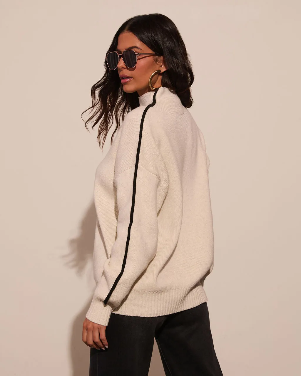 Warm Embrace Mockneck Knit Sweater