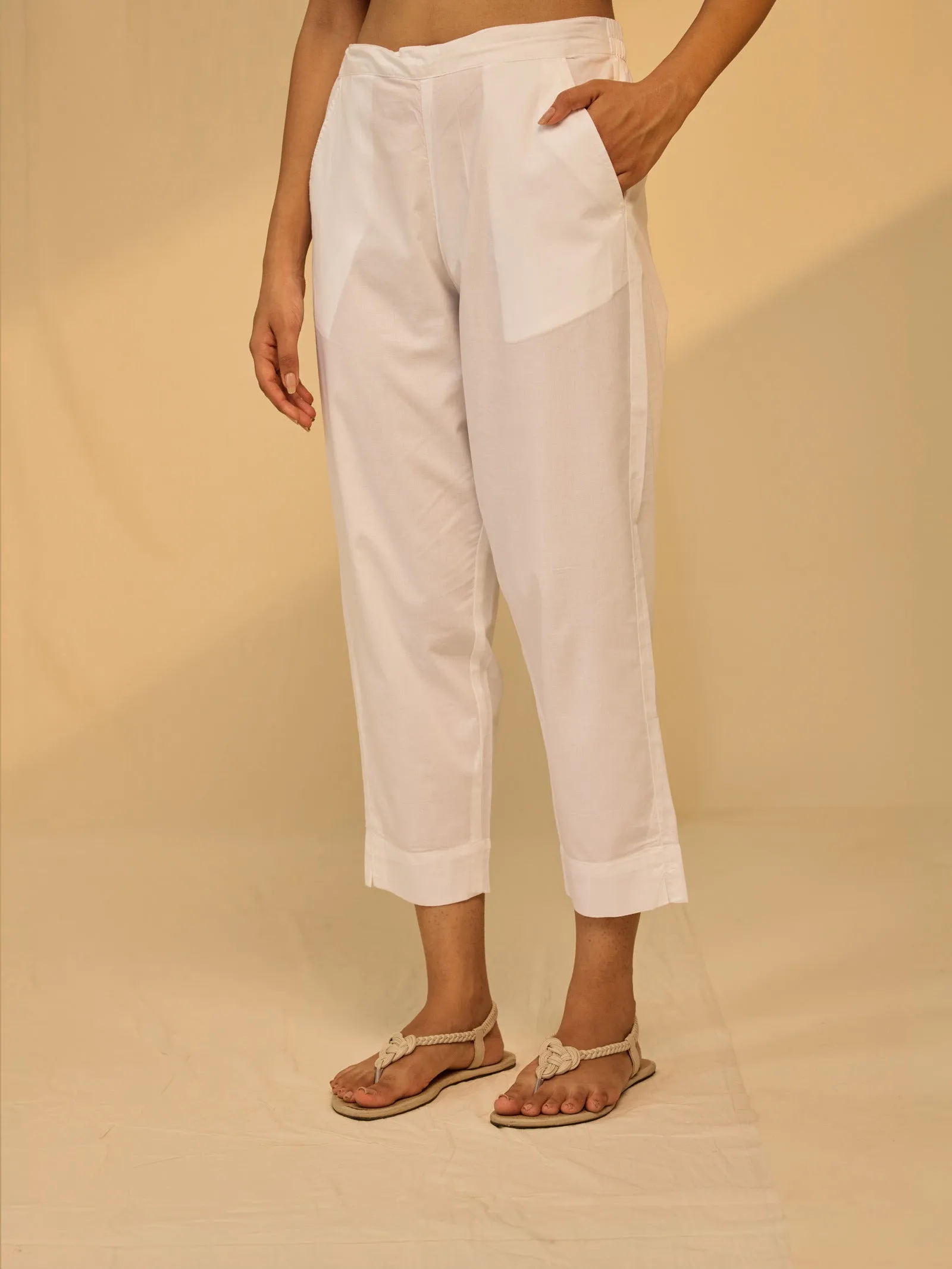 White Short - Seriously Short Cotton Pant